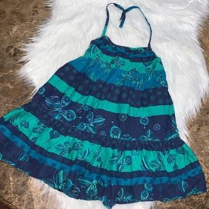 Size XS 4 Old Navy Dress with liner * Blue * Print